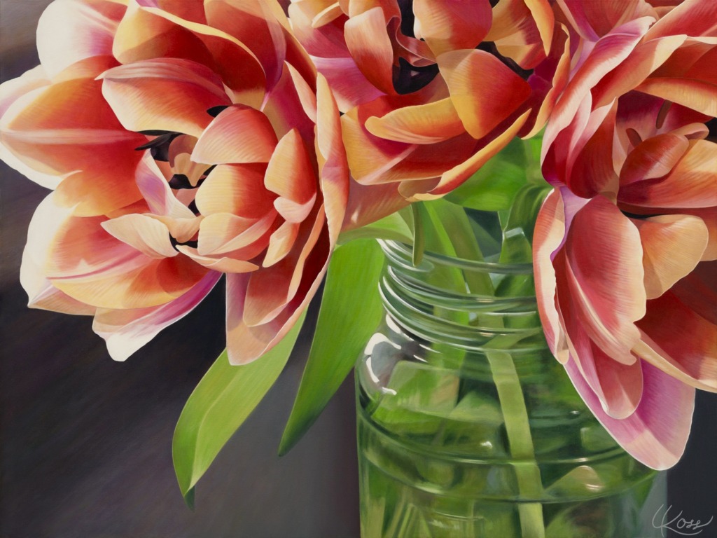 Tulip 3 | 36x46 Acrylic on Canvas